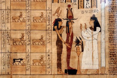 Papyrus kuolleiden kirjasta, Egyptiläinen museo, Torino tekijältä Unbekannt