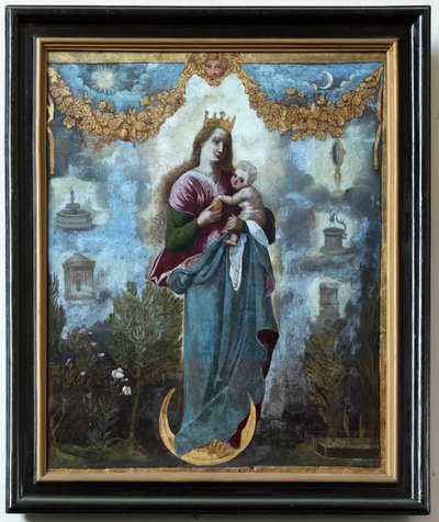 Seurakuntakirkko (Parochiekerk Sint-Martinus). Maalaus. Immaculate Concept, tai Madonna lapsen kanssa. tekijältä Unbekannter Künstler