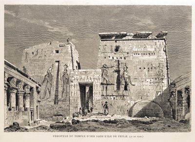 Isisin temppelin peristyle Philaen saarella, Egypti Kuva Egyptin atlasesta tekijältä Unbekannt