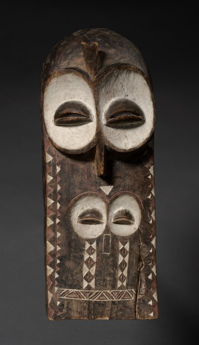 Plank Mask, mahdollisesti 1900-luvun alussa tekijältä Unbekannt