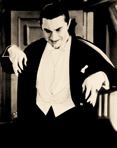 Bela Lugosin muotokuva, n. 1930 (seepiakuva) tekijältä Unbekannt