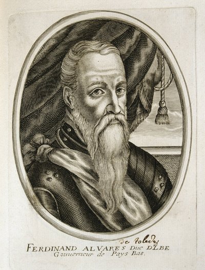 Muotokuva Alban herttuan (1507-1582) (kaiverrus) tekijältä Unbekannter Künstler