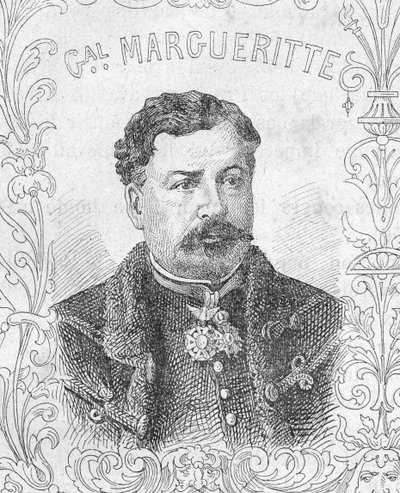 Muotokuva ranskalaisesta kenraalista Jean-Auguste Marguerittesta, Ranskan ja Preussin sota tekijältä Unbekannter Künstler