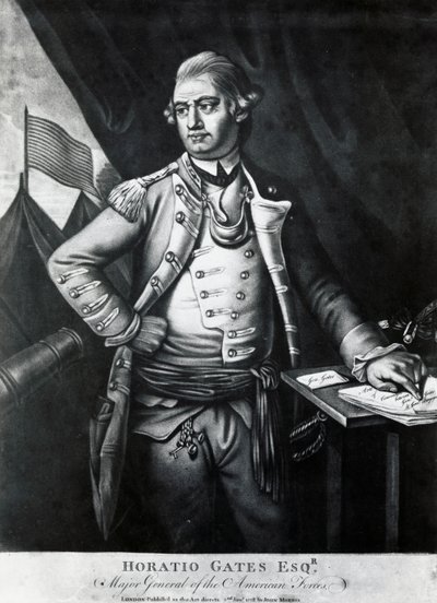 Horatio Gatesin muotokuva (kaiverrus) tekijältä Unbekannt