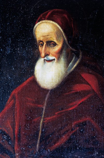 Paavi Pius V:n muotokuva (Bosco Marengo tekijältä Benjamin Baud