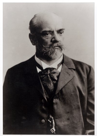 Muotokuva Antonin Dvorakista (1841-1904) tšekkiläisestä säveltäjästä (m/v kuva) tekijältä Unbekannt