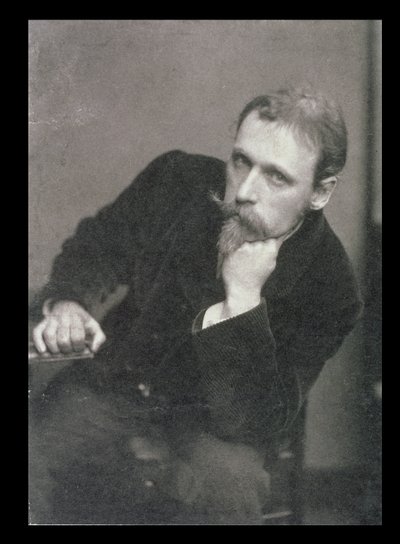 Frederick Hollyerin (1837-1933) muotokuva Walter Cranesta (1845-1915) 1886 (m/v-kuva) tekijältä Unbekannt