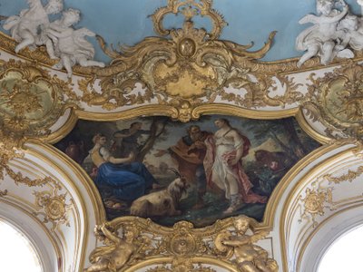 Psyyke paimenissa. Charles Joseph Natoiren (1700-1777) maalaus tekijältä Unbekannt