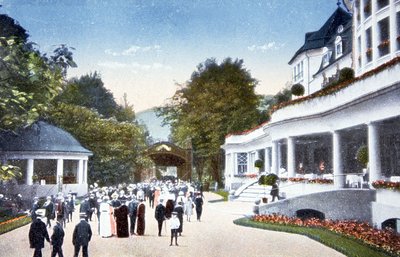 Kreuzbadin radiumkylpylä, n. 1910 (postikortti). tekijältä Unbekannter Künstler