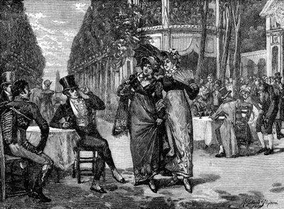 Regency-muoti: "Kaunottaret ja kaunottaret". tekijältä Unbekannter Künstler