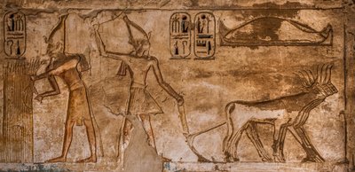 Tuliset kohtaukset huoneen 26 koillisseinällä, Medinet Habu, Ramses III:n ruumistemppeli, Luxor, Thebes-Länsi, Egypti, Afrikka (kuva) tekijältä Unbekannter Künstler