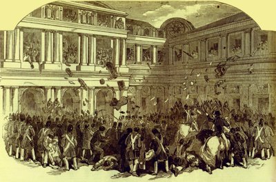 Vallankumous Pariisissa helmikuussa 1848 (painettu) tekijältä Unbekannter Künstler