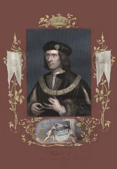 Richard III Englannin kuningas (painettu) tekijältä Unbekannter Künstler