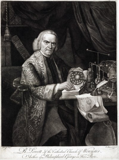 Richard Lovett, brittiläinen fyysikko, n. 1750-1780 tekijältä Unbekannt