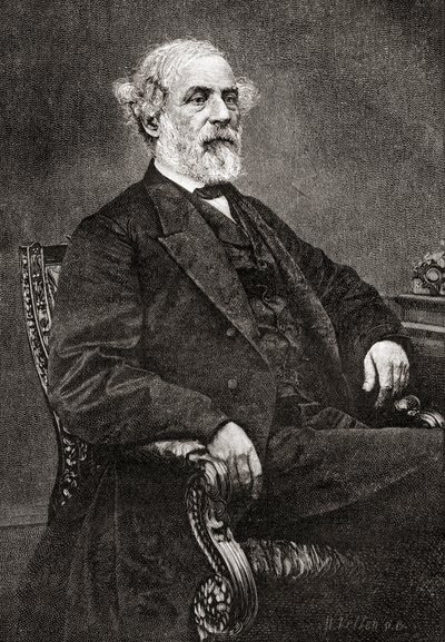 Robert Edward Lee, The Century Magazine, julkaistu 1887 (kaiverrus) tekijältä Unbekannt