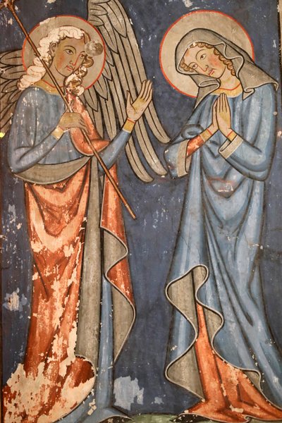 Saint-Pierre-le-Jeune protestanttinen kirkko, Fresco, Strasbourg, Ranska. tekijältä Unbekannter Künstler