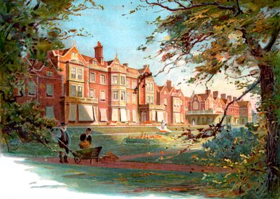 Sandringham House - 1800-luvun lopun kuvitus tekijältä Unbekannter Künstler