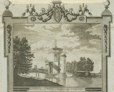 Shugborough - Tuulien temppeli: kaiverrus, nd [c 1770] tekijältä Unbekannt