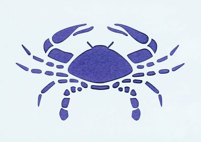 Horoskooppimerkki: syöpä (Astrologinen merkki: syöpä) Yksityinen kokoelma tekijältä Unbekannter Künstler