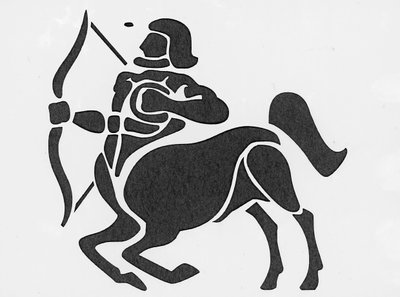 Horoskooppimerkki: jousimies (Astrologinen merkki: jousimies) Yksityinen kokoelma tekijältä Unbekannter Künstler