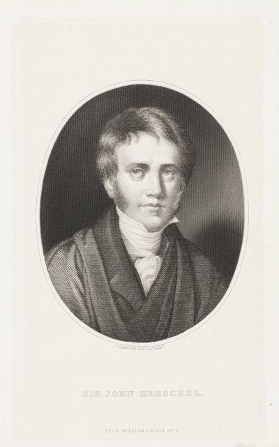 Sir John Herschel, englantilainen tähtitieteilijä ja tiedemies tekijältä Unbekannt