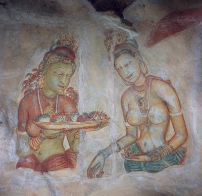 Sri Lanka, Fresken der Felsenfestung aus dem 5. Jahrhundert, Sigiriya von Nicolas d
