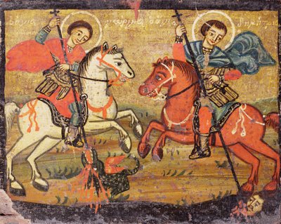 St. George ja St. Demetrios, kreikka (maakunta) tekijältä Unbekannter Künstler