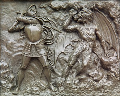 St. George Fighting the Dragon (pronssi) tekijältä Unbekannt