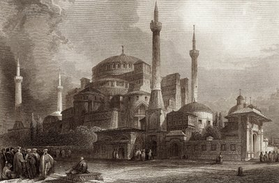 Pyhä Sofia / Hagia Sophia Konstantinopoli tekijältä Unbekannter Künstler