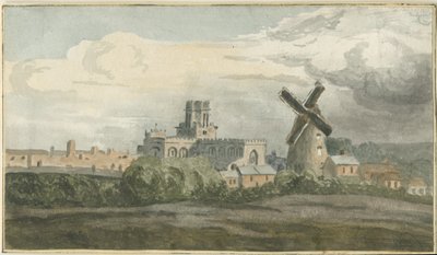 Stafford - North West View: vesivärimaalausta ja [?1800-luku] tekijältä Unbekannt