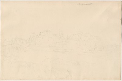 Tamworth Castle: lyijykynäpiirros, nd [1800-luku] tekijältä Unbekannt