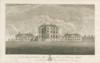 Teddesley Hall: kaiverrus ja [1700-luvun loppu] tekijältä Unbekannt