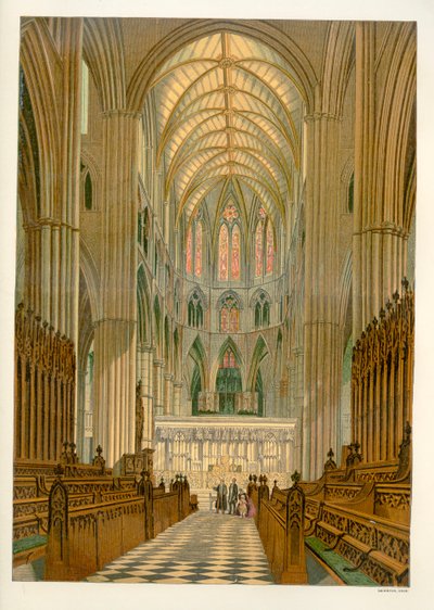 Kuoro (Quire) - Westminster Abbey (Westminsterin luostari) tekijältä Unbekannter Künstler