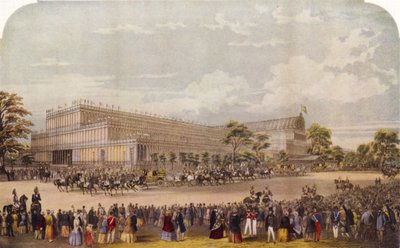 Vuoden 1851 maailmannäyttely, Lontoo (painokuva) tekijältä Unbekannter Künstler