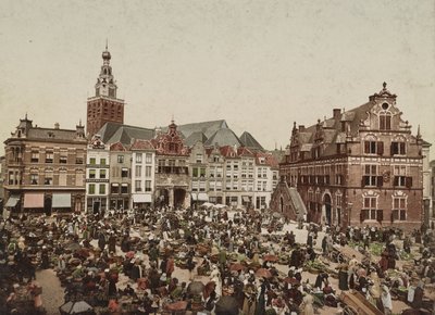 Suuret markkinat, Nijmegen, n. 1900 tekijältä Unbekannt