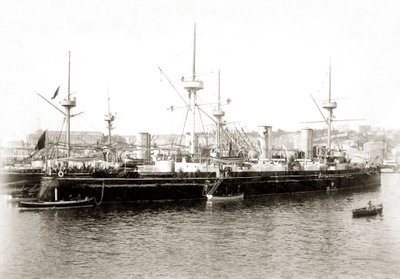 Italialainen torpedo Etna noin vuonna 1885. tekijältä Unbekannter Künstler
