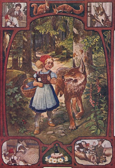 Punahilkka, n.1910 (painettu) tekijältä Unbekannter Künstler