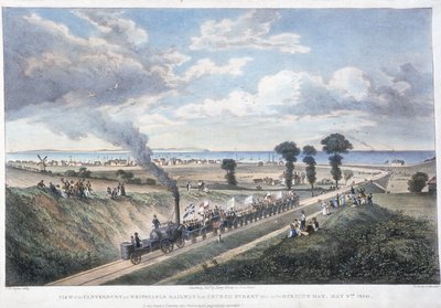 Canterburyn ja Whitstablen rautatien avaaminen, Kent, 3. toukokuuta 1830 tekijältä Unbekannt