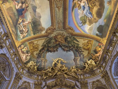 Diane Chasseressen pokaali, Galerie doreen ovesta veistetty ryhmä, Francois Antoine Vasse (1681-1736), noin 1715. Banque de France. Hotel de Toulouse, entinen hotelli de la Villiere, Pariisi - Hotel de Toulouse, Banquin pääkonttori tekijältä Unbekannt