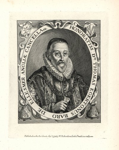 Thomas Egerton (1540-1617) tekijältä Unbekannter Künstler