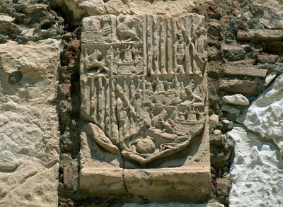 Homagen torni, Almerian Alcazaba, Andalusia. Yksityiskohta. tekijältä William M. Timlin