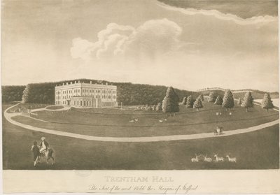Trentham Hall: akvatintakaiverrus tekijältä Unbekannt