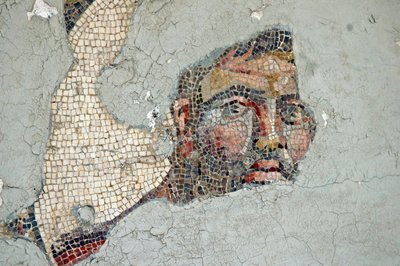 Two Athletes Mosaic, Samandagista, Turkista tekijältä Unbekannt
