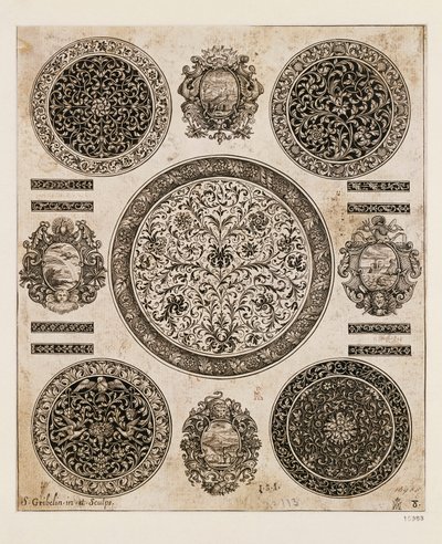 Regne Unit, Londres, estudi de dibuix ornamental en caixa de rellotge finnish tekijältä Benjamin Baud