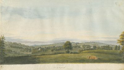 Vale of Shugborough: akvarellimaalaus, nd [1700-luvun loppu] tekijältä Unbekannt