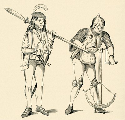 Varlet/Squire ja Archer tekijältä Unbekannter Künstler