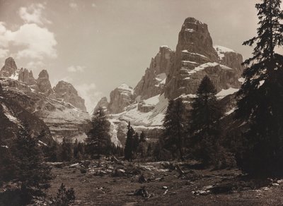 Näkymä alppitunturille Brenta Alta, Brenta-ryhmässä sijaitsevalle Brenta Alta-alalle tekijältä Unbekannter Künstler