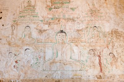 Seinämaalaus, Sulamani Pahto, Bagan (kuva) tekijältä Unbekannter Künstler