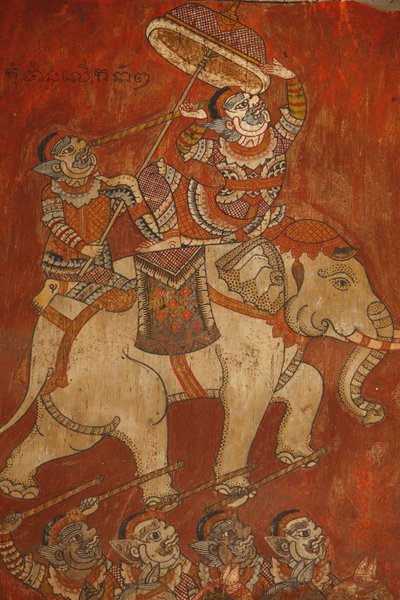 Wat Bo, Siem Reap Seinämaalaus Ramayanasta, Siem Reap, Kambodža tekijältä Unbekannt
