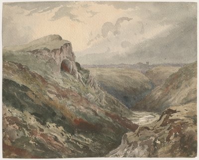 Wetton Dale: akvarellimaalaus ja [?1800-luku] tekijältä Unbekannt